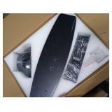 Fanyank Crystal Ceiling Fan Fandelier with Lights-Ceiling Fans with Lights,50 Low Profile and Remote Control, Flush Mount, Reversible, Dimmable, Noiseless, Black Ceiling Fan for Bedroom