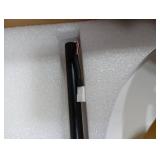 Tubicen Black and Gold Table Lamp with Charging Port Dual-Layer Modern Industrial Nightstand Lamp 18W 2700K-5000K Stepless Dimmable Bedside Desk Touch Lamp for Living Room Bedroom Office 15.7 H