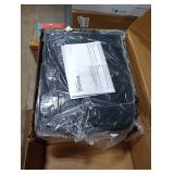 VASAGLE Laundry Sorter, 43.5 Gal. (165 L) Laundry Hamper Basket with 3 Compartments, Rolling Cart with Wheels, Shelf, Removable Bags, Pockets, Ink Black and Rustic Brown UBLH031B01