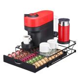 Nespresso Capsule Holder Drawer for With Glass For Cabinet Vertuoline Pod Storage Rack For Counter