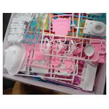 JUKUDAHU Villa Playset for Girls Ages 3-7, Indoor Playset Girls Toys with 3 Storeys 7 Rooms 2 Dolls for Ages 6-8, Furniture and Accessories, Pretend Toddler Toy, Birthday Gifts for Kids 3 4 5 6 7 8