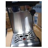 20Bar Espresso Machine with Hot & Rapid Cold Brew, Stainless Steel Coffee Makers, Cappuccino Latte Machine with Milk Frother Steam Wand for Home, 45oz Removable Water Tank, Touchscreen, Silver