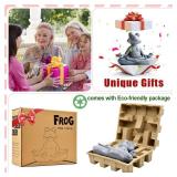 Goodeco 12.5 L x 10 H Meditating Yoga Frog Statue - Gifts for Women/Mom, Zen Garden Frog Figurines for Home and Garden Decor, Frog Decorations Gift Ideas, Frog Gifts for Women