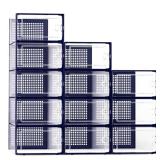 Kuject X-Large Shoe Storage Boxes Organizers Clear Plastic Stackable 12 Pack, Shoe Rack & Holder Substitute, Sneaker Containers, Toy Storage Organizer Bins for Entryway, Closet, Under Bed, Blue