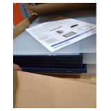 Kuject X-Large Shoe Storage Boxes Organizers Clear Plastic Stackable 12 Pack, Shoe Rack & Holder Substitute, Sneaker Containers, Toy Storage Organizer Bins for Entryway, Closet, Under Bed, Blue