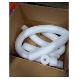Chochkees Floating Pool Noodles Foam Tube, Thick Hollow Noodles for Floating in The Swimming Pool, (White)
