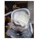 MoreFeel Collapsible Baby Bathtub for Newborn with Thermometer & 1 Hooded Towel & 1 Soft Floating Cushion,Portable Travel Bathtub with Drain Hole, Durable Foldable Baby Tubs for Infants to Toddler