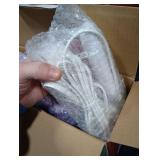 Twin Electric Blanket 62x84 Heating Blanket Twin, Wheat Pattern Ultra-Soft Flannel & Thick Sherpa with 5 Heat Settings & 10 Hour Auto Shut-Off, ETL & FCC Certified, Machine Washable, Lavender