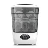 Baby Brezza Bottle Sterilizer and Dryer Advanced 33% Faster - Largest Capacity Steam Sanitizer - Universal Sterilization Machine for All Bottles + Pump Parts - HEPA Air Filter