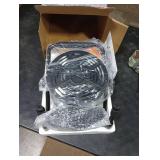 Electric Greenhouse Heater with Thermostat - 1500W Stainless Steel Outdoor Fan Heater, Fast Heating, Overheat Protection, Heating for Garage, Flower Room, Grow Tent