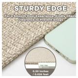 EARTHALL Washable Runner Rug 3x10 Ft Non Slip Runners for Hallways Long Cotton Rubber Backed Kitchen Runner Braided Indoor Floor Carpet Runners for Entryway, Hallway, Kitchen, Send/Beige