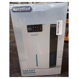 KeepGlad Dehumidifier, 98OZ Dehumidifiers for Home(1000sq.ft), Humidity Display Dehumidifier for Basement Bathroom Bedroom, Auto Shut Off, Washable Filter, Drain Hose, Timer, 7 Ambient Lights, Khaki