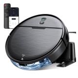 Robot Vacuum and Mop Combo with APP/Voice/Remote Control, 2 in 1 Vacuuming & Mopping Robot, Schedule, Strong Suction, Tangle-Free, Slim & Quiet, for Homes with Pets, Low Pile Carpet & Hard Floors