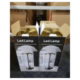 MKPAEI Rechargeable Cordless Table Lamps, 2 Pack 6000mAh Battery Table Light, 3 Color Stepless Dimming,LED Table Light with Memory Function, Suit for Restaurant/Dinner/Patio/Outdoor (Gold)