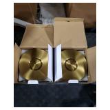 MKPAEI Rechargeable Cordless Table Lamps, 2 Pack 6000mAh Battery Table Light, 3 Color Stepless Dimming,LED Table Light with Memory Function, Suit for Restaurant/Dinner/Patio/Outdoor (Gold)