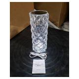Leroxo Portable Crystal Table Lamp,3 Color Touch Control Rechargeable Lamp,Crystal Bedside Lamp,Night Light,Room Decor Desk Lamp,Bedroom,Living Room,Kitchen,Dining Room Lamp (3-Color Rose)