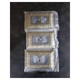 Antique Brass Duplex Outlet Cover Paisley Pattern Decorative Wall Plates for Electrical Outlet, Metal Switch Plates and Receptacle Cover for Kitchen Bathroom (1 Gang Duplex Outlet-6 Pack)