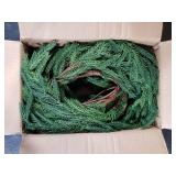 Fomlily Christmas Norfolk Pine Garland, 9ft Artificial Greenery Garlands Norfolk Pine Leaves Real Touch Christmas Garland for Holiday Mantle Fireplace Table Home Decor (Dark Green, 9FT)