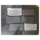 Hoolerry 6 Pcs 8 x 4 Inch Slate Charcuterie Boards Bulk, Mini Slate Cheese Board Black Sushi Platters Individual Stone Serving Tray Plates for Food, Appetizers, Cheese, Meat, Party