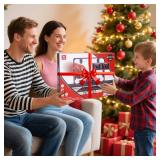 Figbush Basketball Hoop Indoor for Kids(4-12 Years Old), Over The Door Basketball Hoop with Scoring, Countdown and Music Accompaniment, Christmas Toys