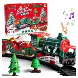 Train Set for Toddlers Christmas Tree, Christmas Train Sets for Around The Tree, Train Set with Sound and Lights, Toddler Model Trains for 3 4 5 6 7 8+ Years Old Kids Christmas Toys, Gifts