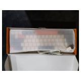 CORBOBO 60 Percent Keyboard,RGB Backlit Gaming Keyboard USB-C Wired,Portable 68 Keys Compact Mini Keyboards for Business Trips,Office,PC Games (SK968,Grey&Orange)