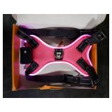 Pewkim Light Up Dog Harness, Led No-Pull Reflective Dog Vest, Breathable Adjustable Pet Harness with Handle for Outdoor Walking - No More Pulling, Tugging or Choking (Pink, Small) COLOR VARIES***