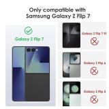 Maxdara for Z Flip 7 Magnetic Case, [Compatible with MagSafe] [Hidden Kickstand] [Hinge Protection] [Built-in Screen Protector] Protective Phone Cover for Samsung Galaxy Z Flip 7, Coral Red (Magnet)