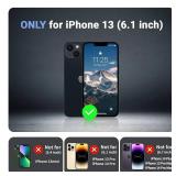 jaroco Magnetic for iPhone 13 Case, [Compatible with MagSafe][Military Grade Drop Protection][Heavy Duty Protection][Non-Slip][Shockproof] 2-Layer Durable Bumper Phone Case 6.1