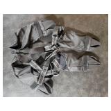 BECEMURU Winter Dog Boots Leggings with Anti-Slip Sole, Dog Paw Protector, Perfect for Outdoor Walking, Hiking, Waterproof and Anti-Fall Dog Shoes with Adjustable Strap (S)