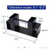 MOFEEZ Outdoor Firewood Log Storage Rack Bracket Kit,Fireplace Wood Storage Holder-Adjustable to Any Length