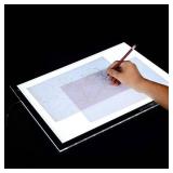 A4 Ultra-Thin Portable LED tracing Light Box Dimmable Brightness LED Art Tracing Pad for Artist Drawing Sketching Animation Stencilling and 5d Diamond Painting (Black, A4)