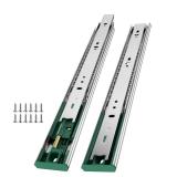 Ubisin 4 Pairs Soft Close Drawer Slides 16 Inch Full Extension Dresser Rails Heavy Duty Ball Bearing Kitchen Cabinet Drawer Glides Side Mount Tool Box Trash Can Runners 100 LB Capacity