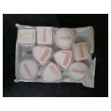 YBEATY 9 Pcs Powder Puffs with Holder Cases, Transparent Makeup Sponge Protective Container Reusable Portable powder puff Holder Dust Proof Pocket Cosmetic Puff Box for Travel Women