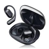 Tzfunmi Open-Ear Bluetooth Wireless Earbuds: Wireless Headphones for Runners & Cyclists - IPX7 Waterproof - 5.4 Bluetooth Ear Buds with LED Digital Display for Sport, Gym, Workout