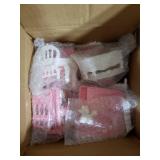 ROBOTIME Bulk PCS Dollhouse Furniture Set for Kids Realistic Dollhouse Accessories with 5 Rooms: Living Room, Bedroom, Bathroom, Dining Room & Balcony, for Girls & Boys Ages 3+