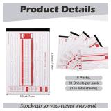 Weekgrat 5 Pack 2026 New Driver Daily Log Book 8.5 x 5.5 Log Book with Detailed Driver Vehicle Inspection Report Recap for Truck, 2-Ply Carbonless (Typical)