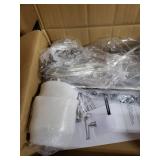 SUNLLOK Modern Swing Arm Plug in Wall Sconces, Silver Wall Lamp with Plug in Cord and Switch, White Fabric Shade Wall Light Fixtures for Bedside, Living Room, Reading Room, Hallway