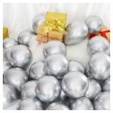 Sumind Bulk Pcs Metallic Balloons 5 Inch Small Min Helium Shiny Balloons Decorative Chrome Latex for Christmas Birthday Wedding Engagement Festival 2025 Graduation Party(Silver)