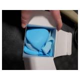 Fdceligoo Rubber Dog Boots, Durable Paw Protectors with Adjustable Straps & Non-Slip Sole, Waterproof Dog Shoes for Hot Pavement, Easy On & Off Silicone Booties (Blue, M)