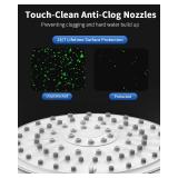 FASDUNT Shower Head with Handheld, High Pressure Handheld Shower Head with 80 Extra Long Stainless Steel Hose & Adjustable Bracket, Showerhead with ON/OFF Switch for Pets Bath