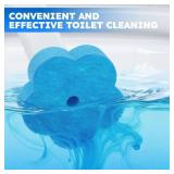 Disposable Toilet Brush 2 Pack- Toilet Bowl Cleaner, Toilet Bowl Brush, Each Toilet Wand with 10PCS Brush Refills for Bathroom Deep Cleaning (2 Pack, White)