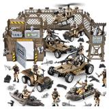 86-In-1 Army Men Toys for Boys 4-7 6-8 8-12, Military Base/Truck/Kayak Boat/Motorcycle/Helicopter/Army Men Action Figures/ Weapon Gear Accessories, Military Combat Toys Boys Christmas Birthday Gifts