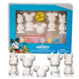 Innovative Designs Disney Mickey and Friends DIY Paint Your Own Figurines Arts and Crafts Set for Kids, Paint, Paint Brush, and Glitter Mickey Mouse, Minnie Mouse, Daisy and Donald Duck