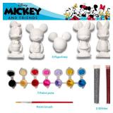 Innovative Designs Disney Mickey and Friends DIY Paint Your Own Figurines Arts and Crafts Set for Kids, Paint, Paint Brush, and Glitter Mickey Mouse, Minnie Mouse, Daisy and Donald Duck