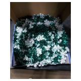 SINTENILL 6 FT Pop Up Christmas Tree with 100 LED Timer Lights & Remote, Green Collapsible Christmas Tinsel Tree Artificial Pencil Tree Xmas Decoration for Holiday Home Office Party, USB Powered