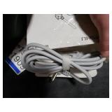 6 Ft Surge Protector Power Strip - 8 Widely Outlets with 4 USB Ports, 3 Side Outlet Extender with 6 Feet Extension Cord, Flat Plug, Wall Mount, Desk USB Charging Station, ETL, Grey