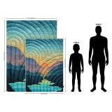 hotkoko Outdoor Camping Blanket,Warm Thick Camp Blankets with Sherpa Lining Soft Fleece Camping Blanket Puffy Camping Quilt for Cold Weather Traveling, Stadium, Hiking, Picnics