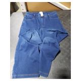 IUGA Wide Leg Jeans Woman Stretchy Sweatpant Jeans Women Pull On Baggy Jean High Waisted Trendy Straight Casual Denim Pants Dark Blue M