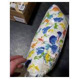 Toddler Pillow with Pillowcase - 13x18 My Little Dreamy Kids Travel Bed Pillows for Sleeping, Organic Cotton Small Pillowcase, Soft & Breathable, Machine Washable, Toddlers 2-5 Years Old (Happy Dino)